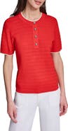KARL LAGERFELD PARIS Short Sleeve Sweater