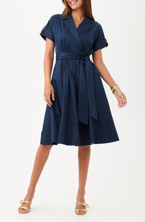 Commodore Fit and Flare Shirtdress