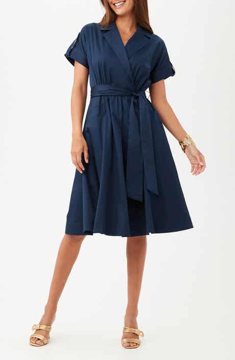 Trina Turk Commodore Fit and Flare Shirtdress
