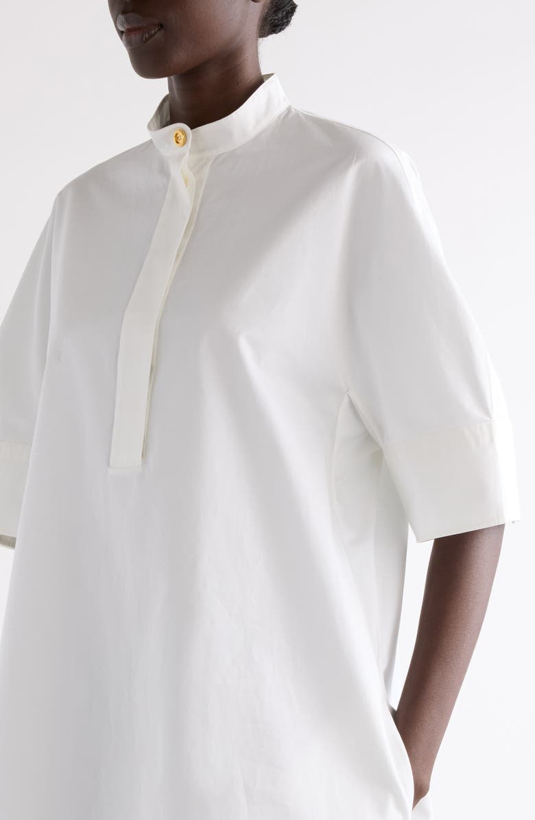 Givenchy A-Line Cotton Poplin Minidress, Alternate, color, White