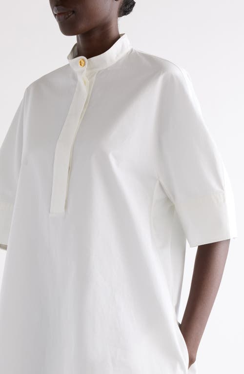 Givenchy A-line Cotton Poplin Minidress In White