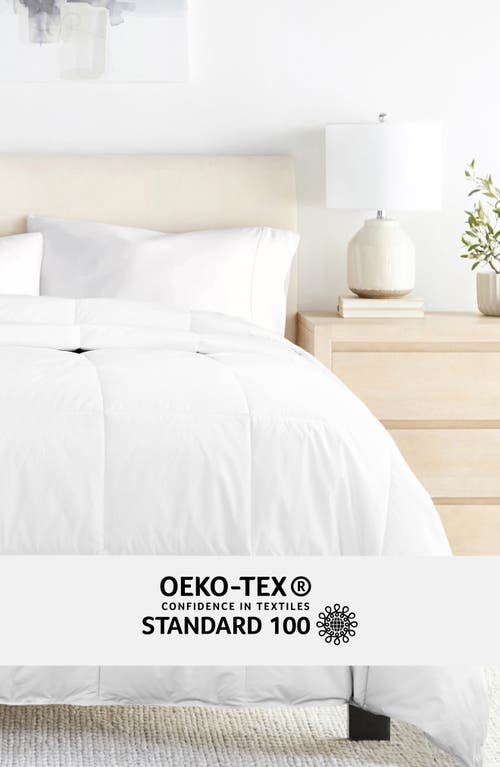 Homespun Cotton Comforter Duvet Insert In White