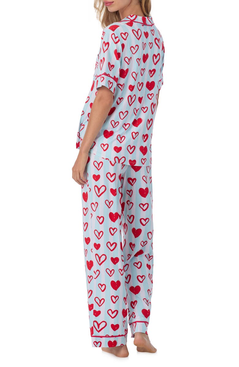 Room Service Pjs Print Pajamas, Alternate, color, Blue