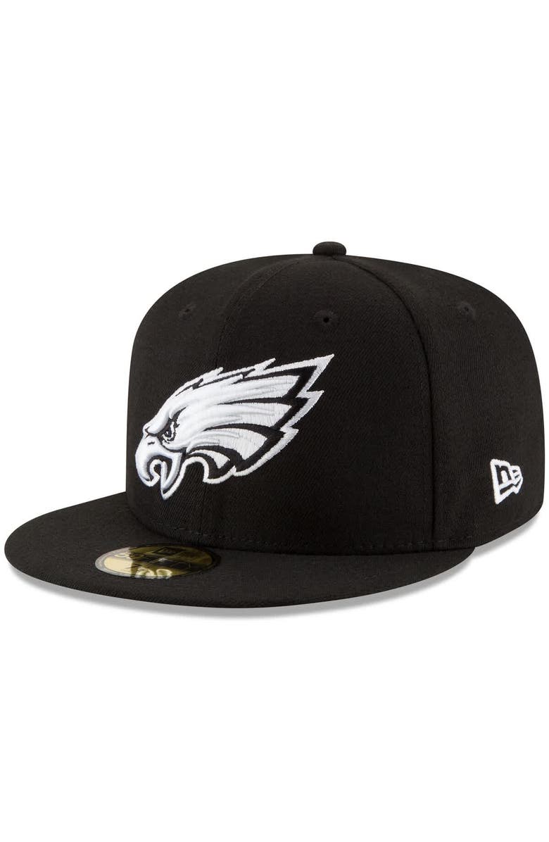 New Era Men's New Era Black Philadelphia Eagles Super Bowl LIX Champions Side Patch 59FIFTY Fitted Hat, Alternate, color, 