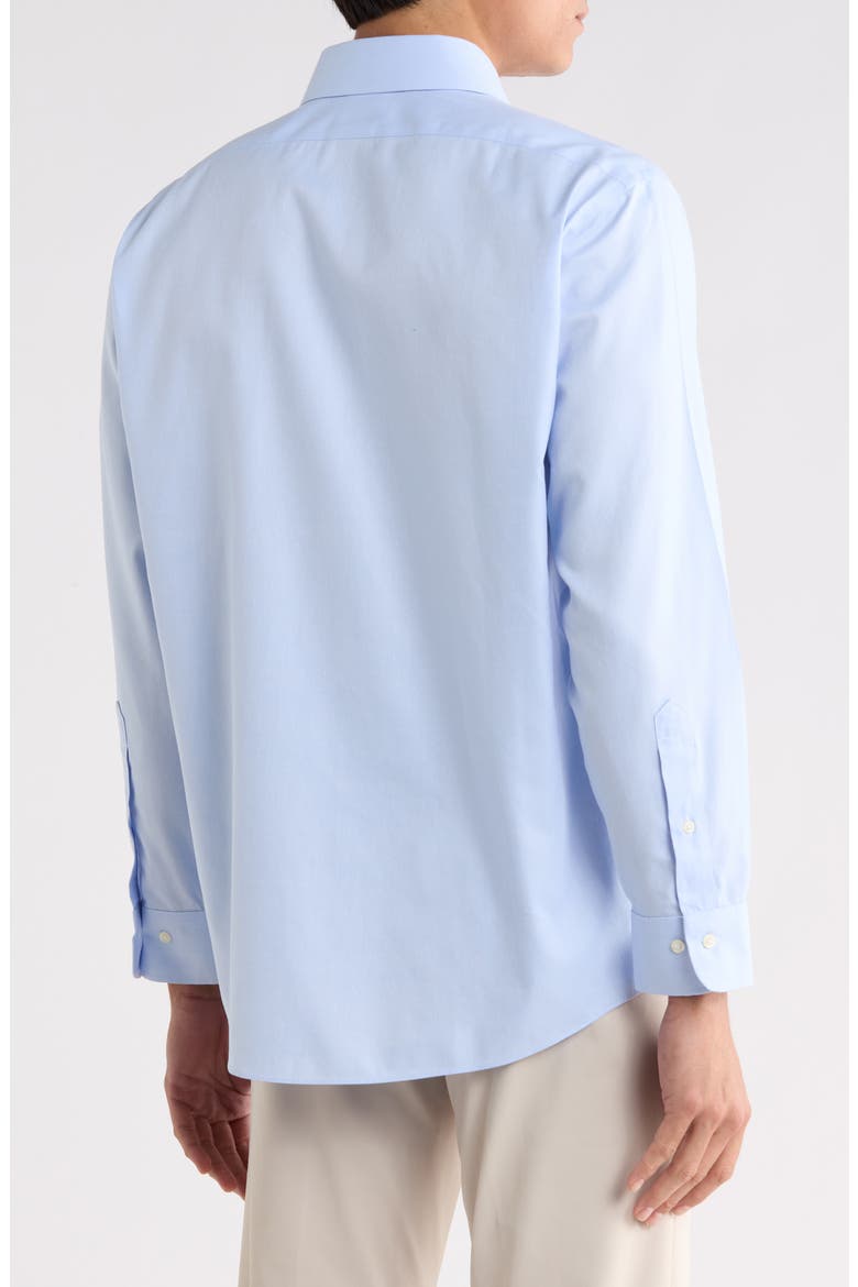 Regular Fit Non-Iron Dobby Dot Dress Shirt, Alternate, color, SERENITYDOT