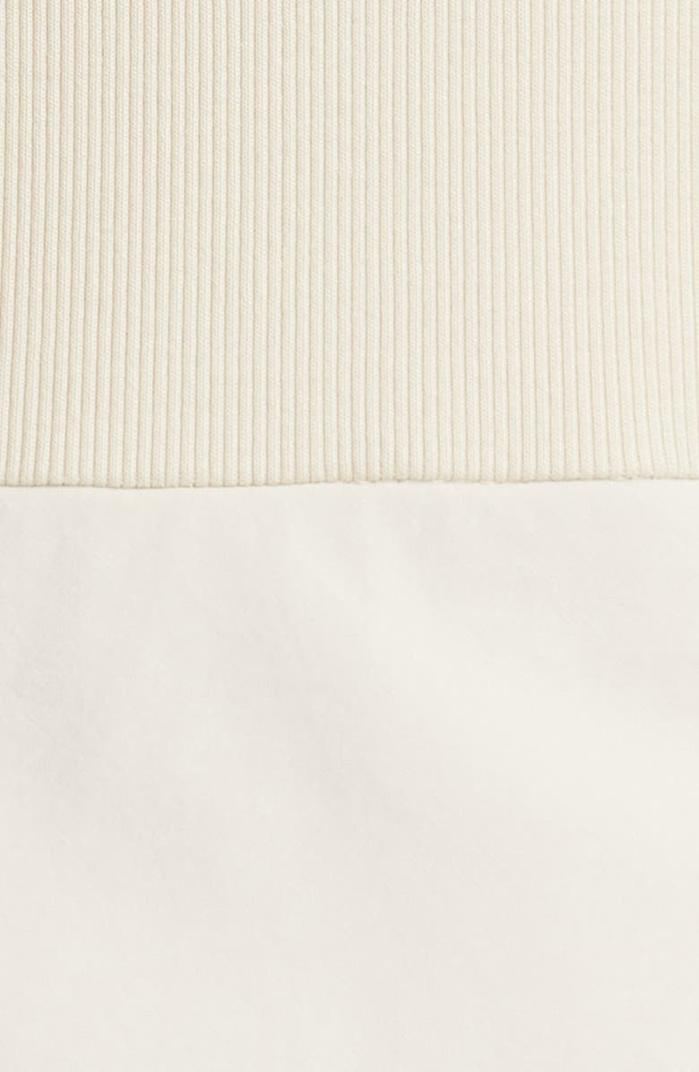 Veronica Beard Odeon Mixed Media Stretch Cotton Dress, Alternate, color, 