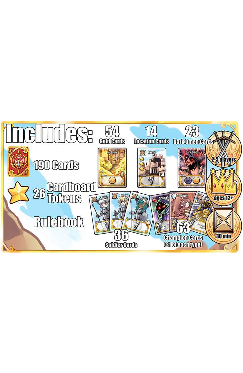 Strange Machine Games Games Valiant Wars Strategy Card Game, Alternate, color,