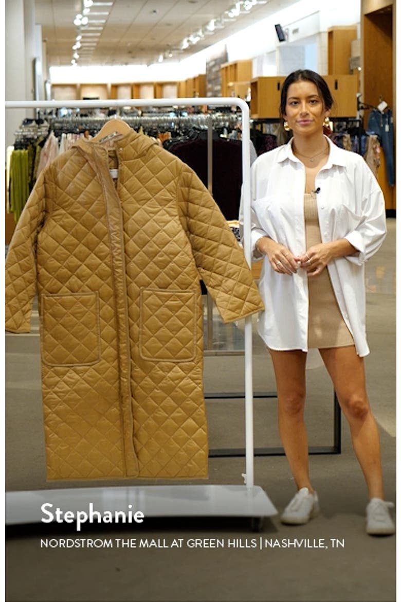Quilted Longline Coat video