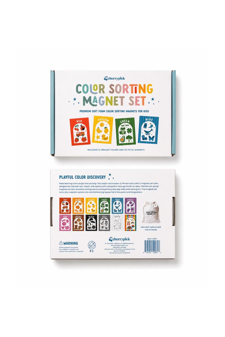 Color Sorting Magnets, 65 Piece Set, Alternate, color, None