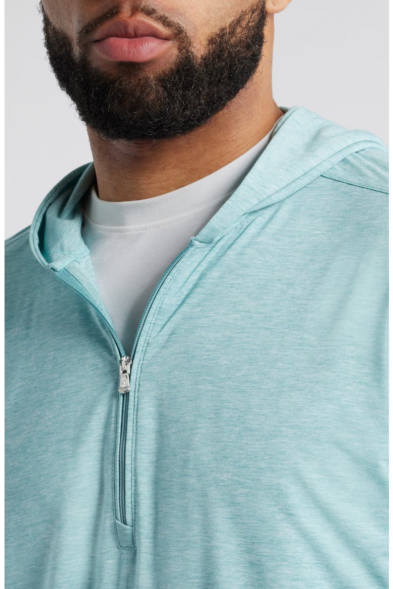 Welsey Performance Half Zip Hoodie, Alternate, color, GREEN GRASS