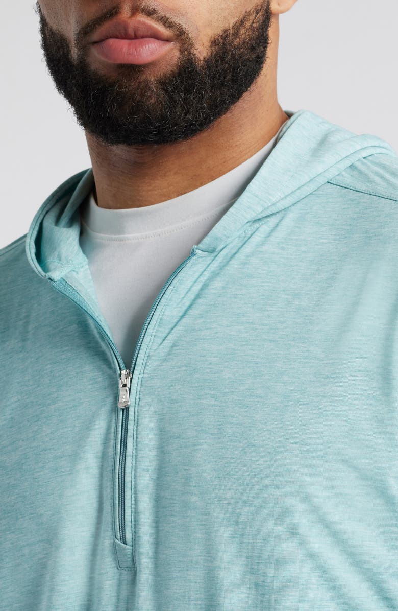 johnnie-O Welsey Performance Half Zip Hoodie, Alternate, color, Green Grass