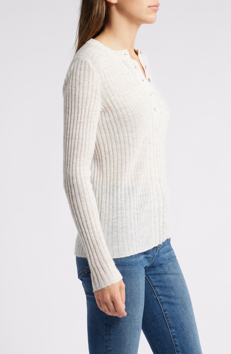 Madewell Alpaca Blend Henley Sweater, Alternate, color, 