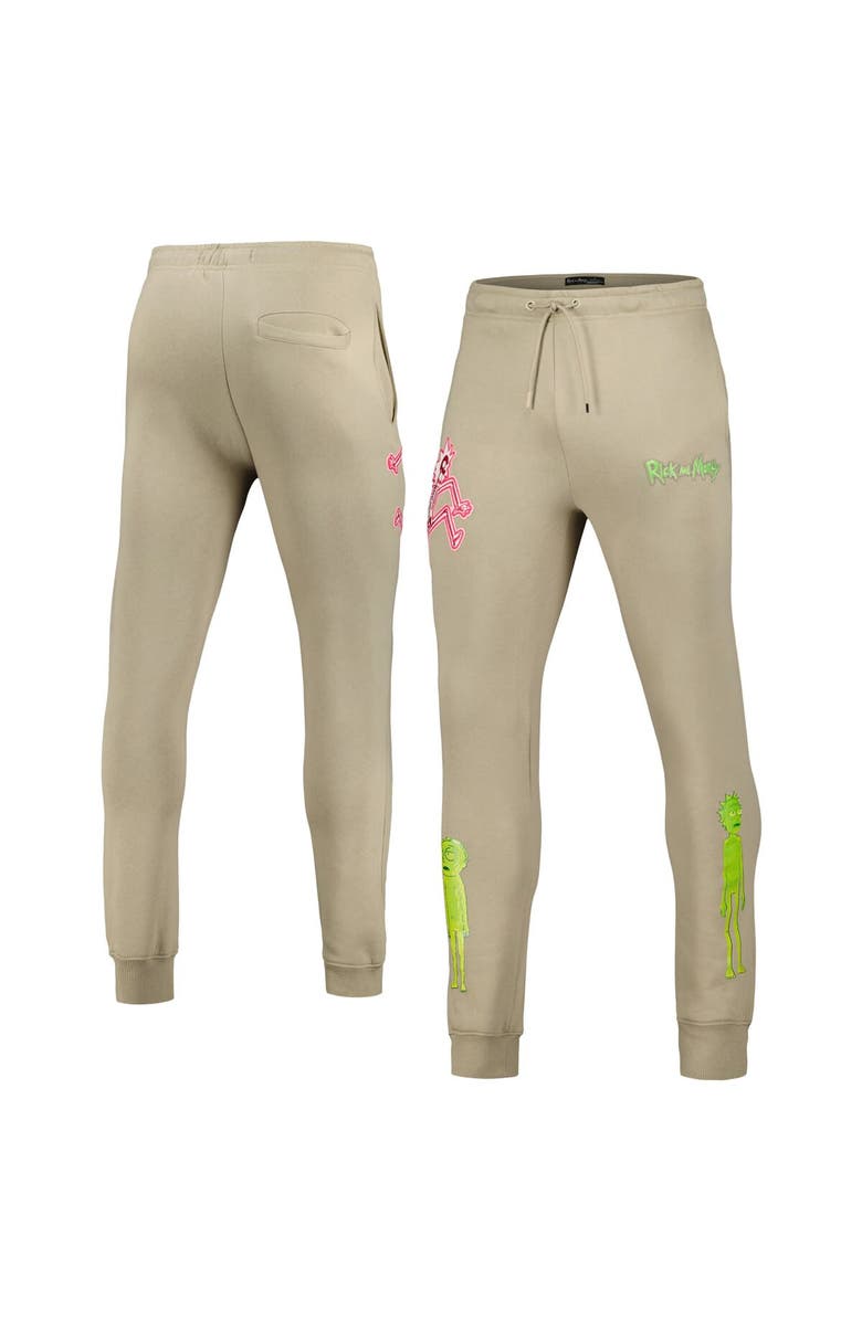 Freeze Max Men's Freeze Max  Khaki Rick And Morty Electric Shock Rick Jogger Pants, Main, color, 