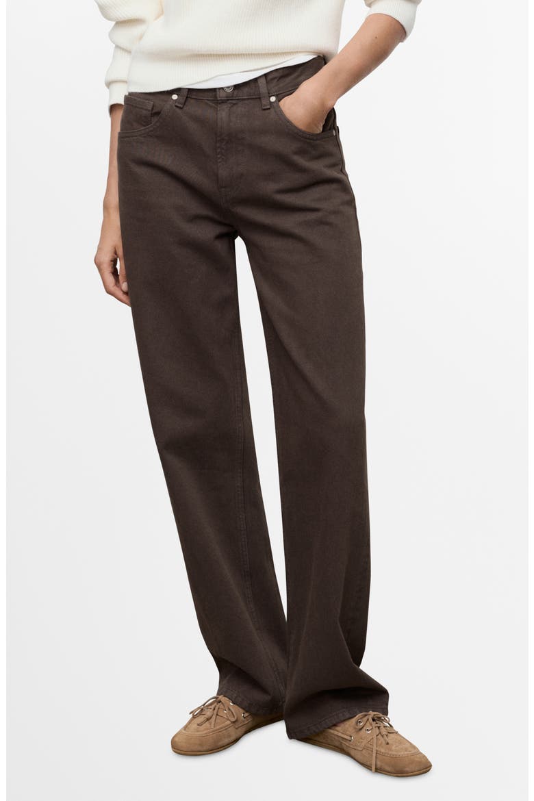 Miami Straight Leg Jeans, Main, color, CHOCOLATE