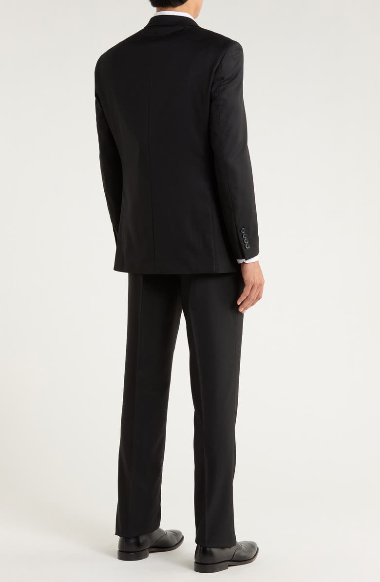 ZEGARIE Black Mélange 3-Piece Suit, Alternate, color, Black