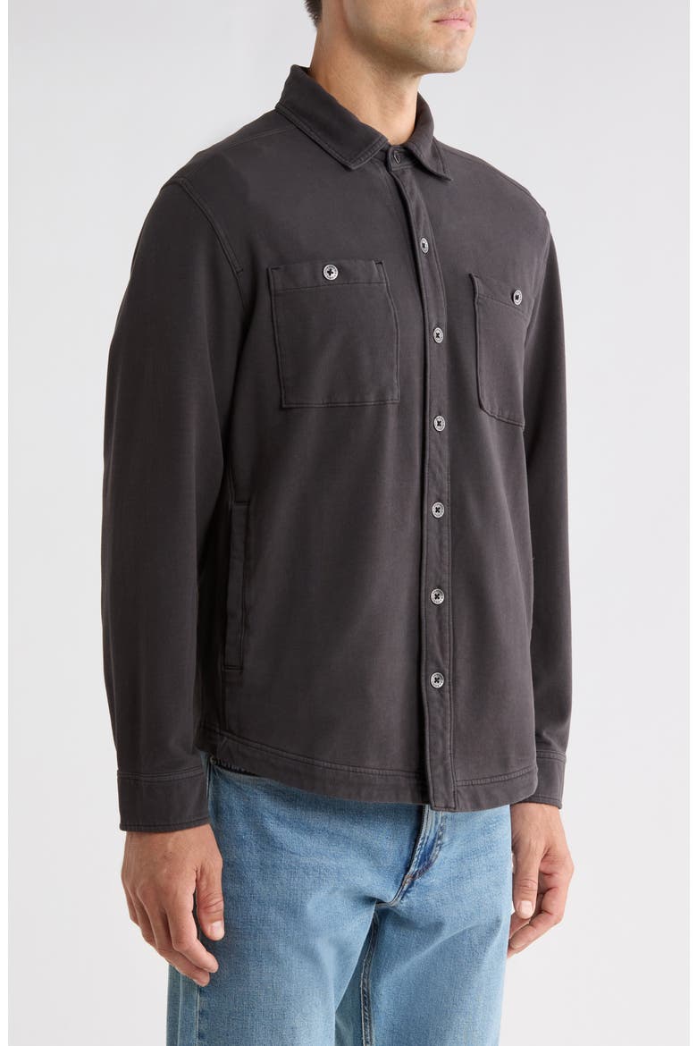 Ben and Terry Coastal Shirt Jacket, Alternate, color, COAL