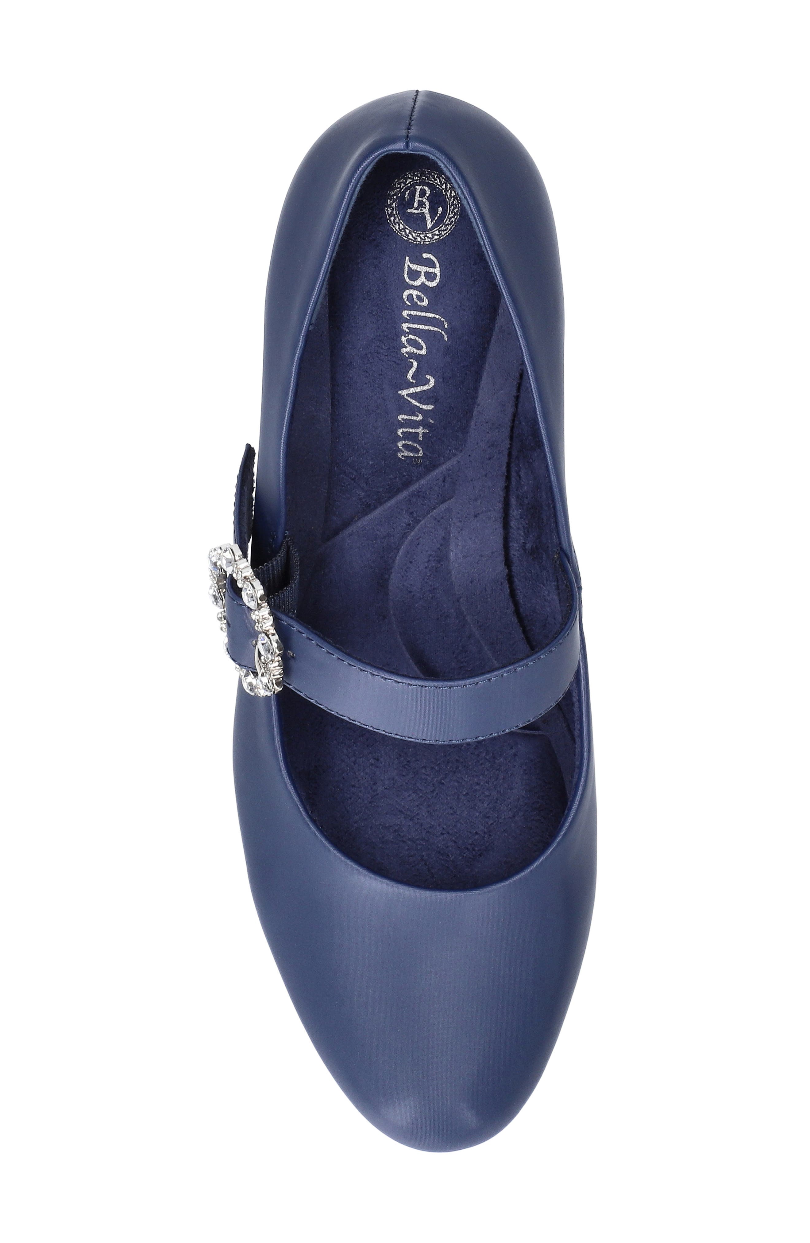 Charisma Mary Jane Platform Pump, Alternate, color, NAVY SATIN-STONES