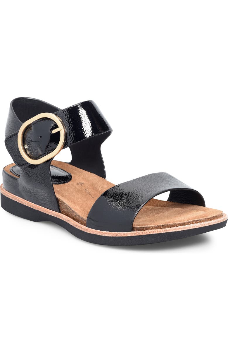 Söfft Bali Sandal, Main, color, Black Patent