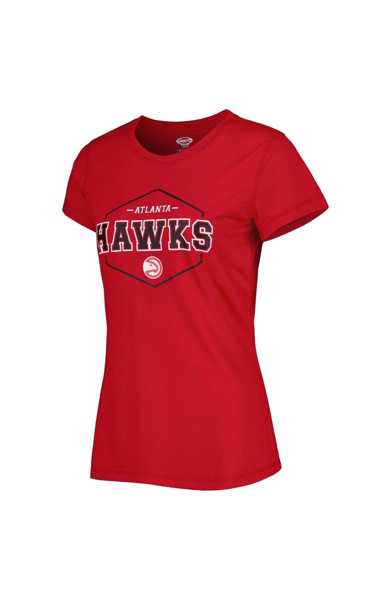 CONCEPTS SPORT Women's Concepts Sport Red/Black Atlanta Hawks Badge T-Shirt & Pajama Pants Sleep Set, Alternate, color, Red