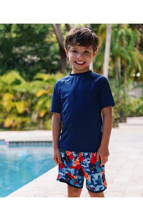 Boys Stretch Husky Hydroliner Sport Swim Trunk