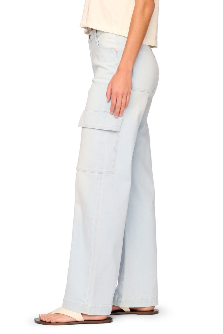 Zoie Relaxed Wide Leg Cargo Jeans, Alternate, color, POOLSIDE CARGO
