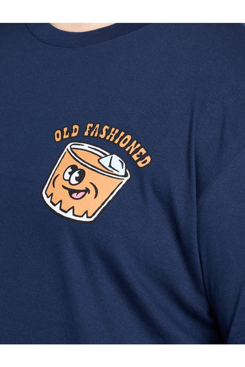 Big & Tall Old Fashioned Graphic Tee, Alternate, color, NAVY