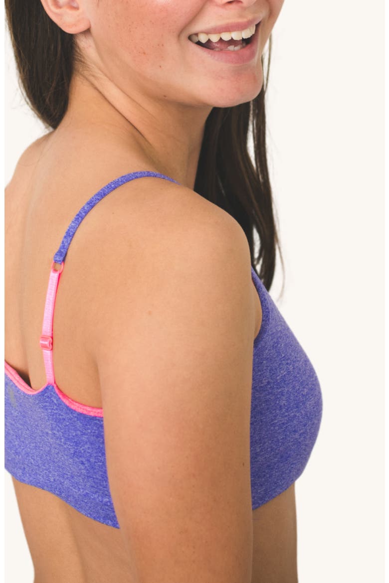 Bleum Seamless Reversible Bralette, Alternate, color, Lilac-Coral