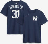Nike Men's Nike Cam Schlittler Navy New York Yankees Name & Number T-Shirt