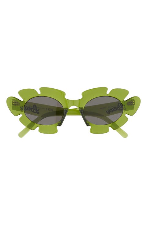 47mm Tinted Oval Sunglasses