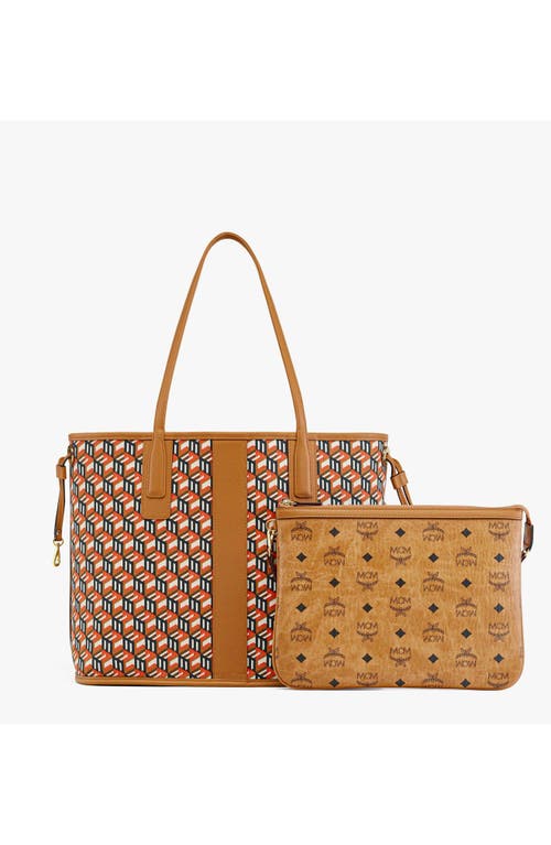 Mcm Reversible Liz Shopper In Brown