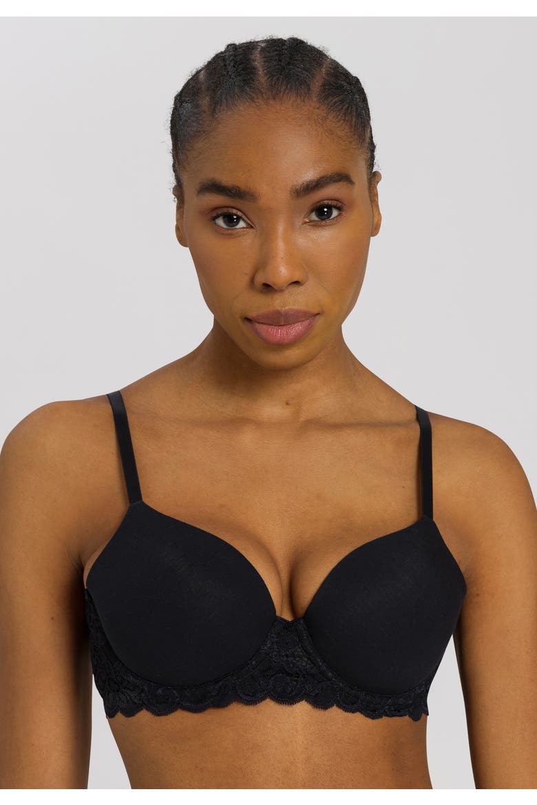 Luxury Moments Lace T-Shirt Bra, Alternate, color, Black