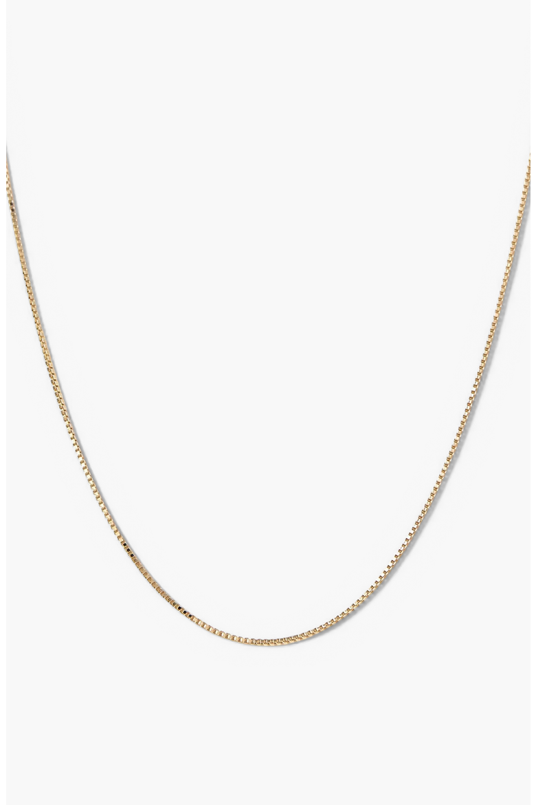 Baby Box Chain Necklace, Main, color, 14k Yellow Gold
