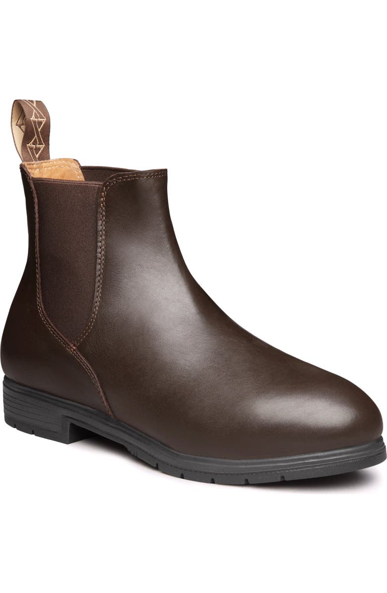 Xena Workwear Valence Steel Toe Pull On Safety Boot, Alternate, color, Chestnut Brown