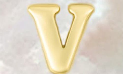 Adornia Mother-of-pearl Clover Initial Pendant Necklace In White-v