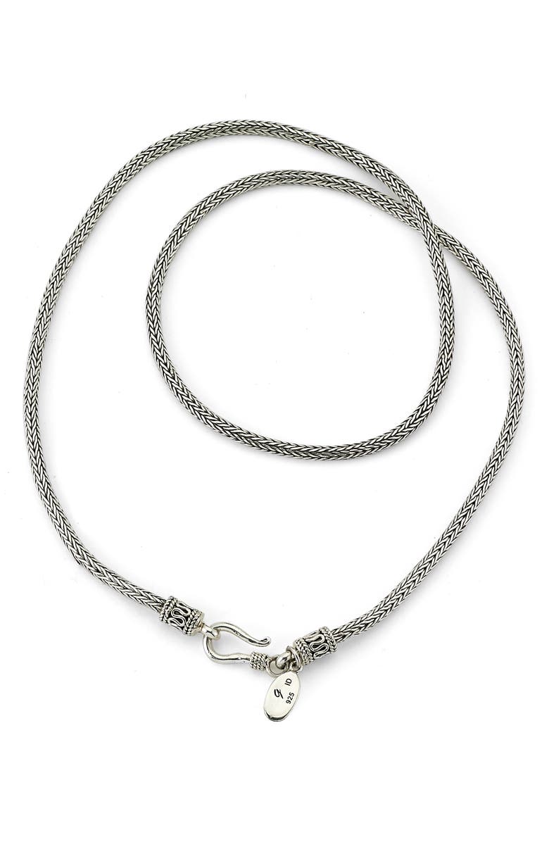 SAMUEL B. Sterling Silver Tulang Naga Chain Necklace, Main, color, 