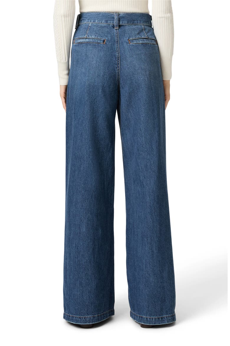 Cameron High Waist Wide Leg Belted Jeans, Alternate, color, ALTITUDE