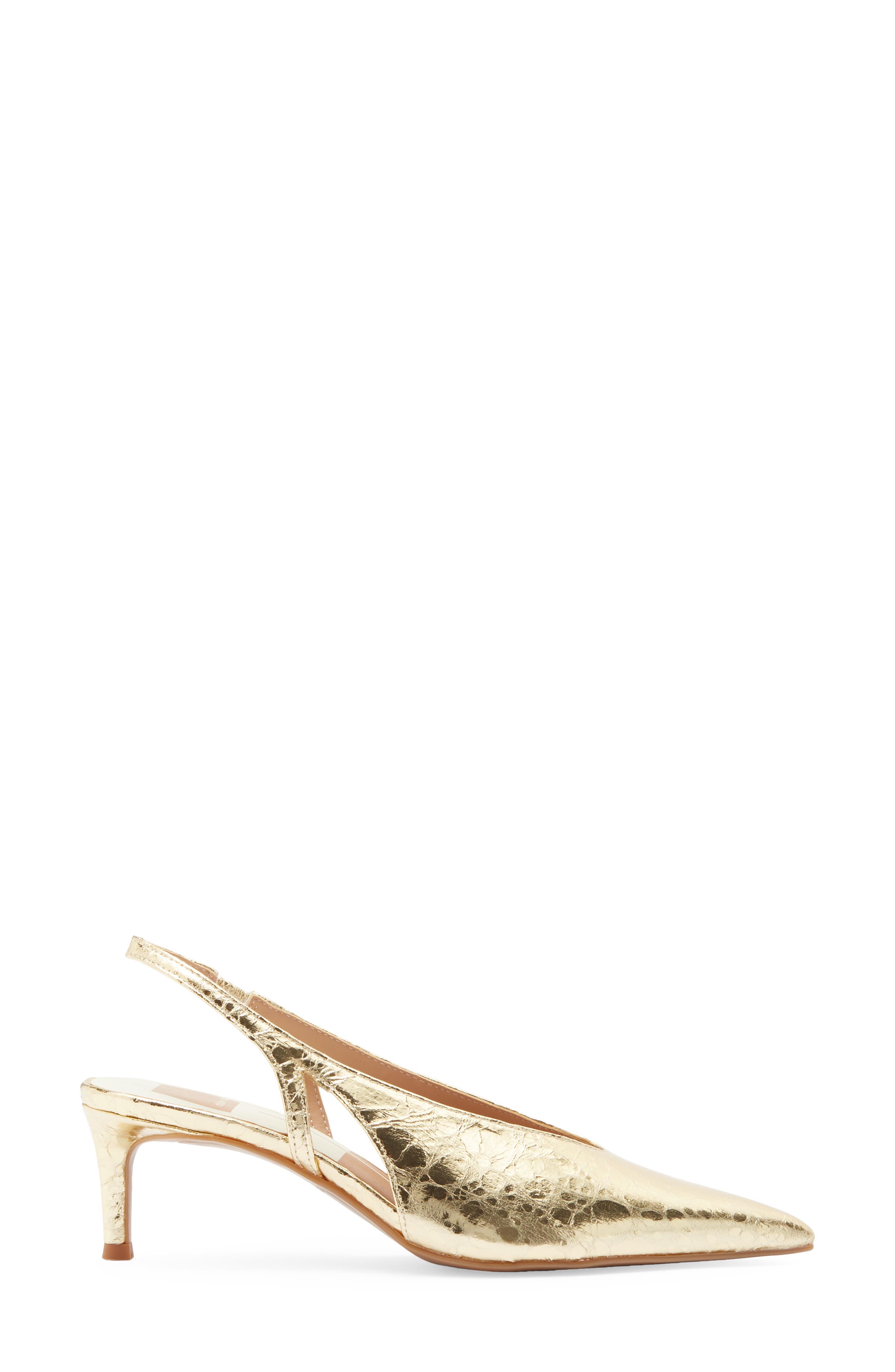 Dolce Vita Kenzie Slingback Pump, Alternate, color, Gold Metallic Stella
