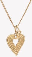 Rizen Jewelry Emanate Love Heart Pendant Necklace