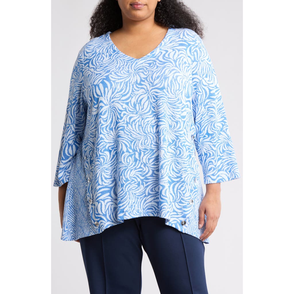 RUBY RD. RUBY RD TERRY JACQUARD TUNIC