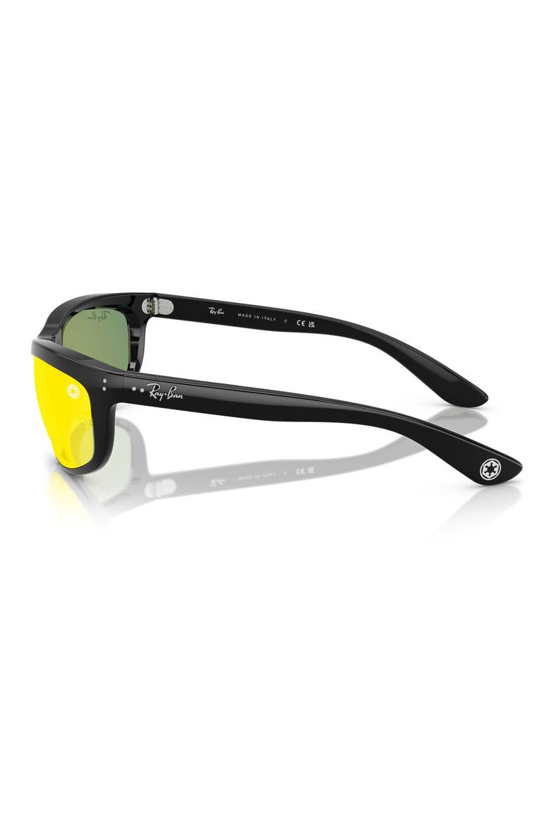 Stars Wars™ Darth Vader 62mm Oversize Balorama Sunglasses, Alternate, color, BLACK / GREY MIRROR RED