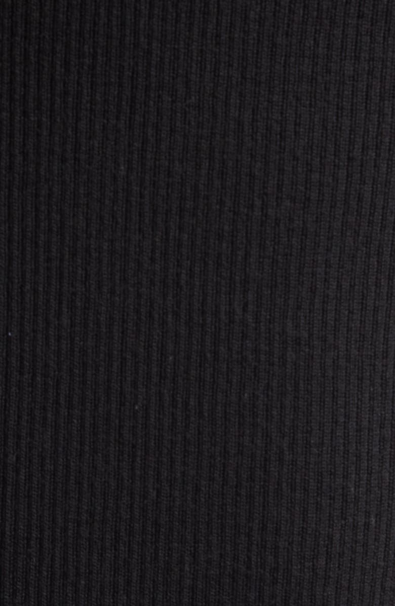 Rick Owens Rib Virgin Wool Blend Skirt, Alternate, color, Black