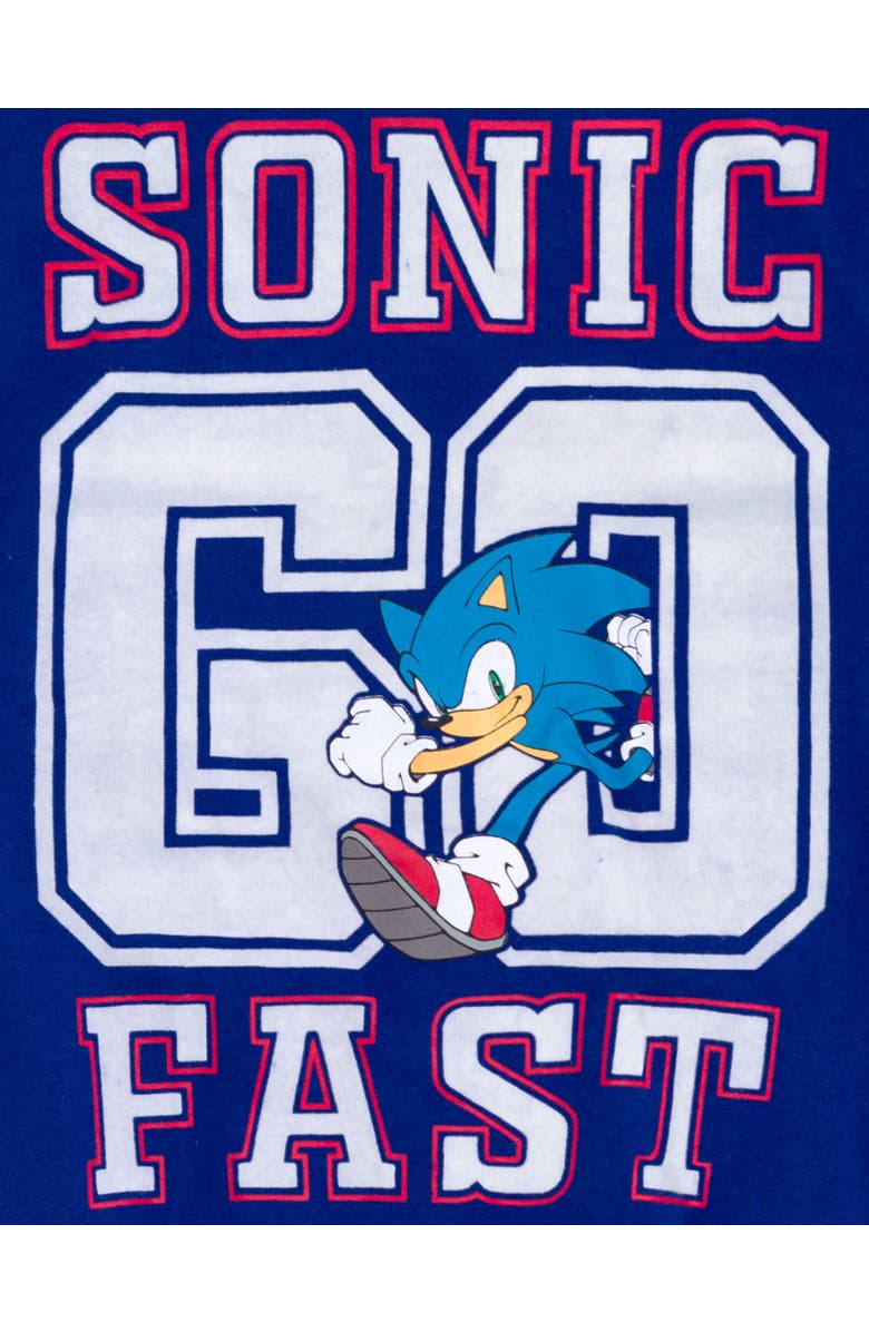 SEGA Sonic the Hedgehog Varsity Jacket & Pants Set, Alternate, color, Blue Sonic Go Fast