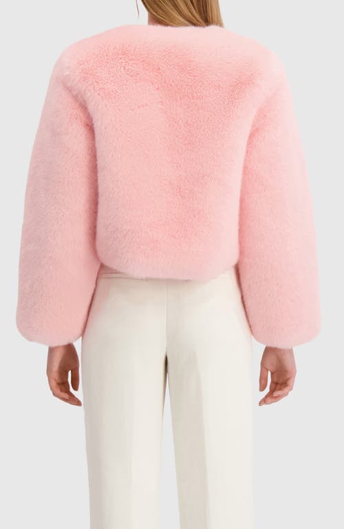 Lyla Grant Fur-free Fox (faux Fur) Bolero In Pink