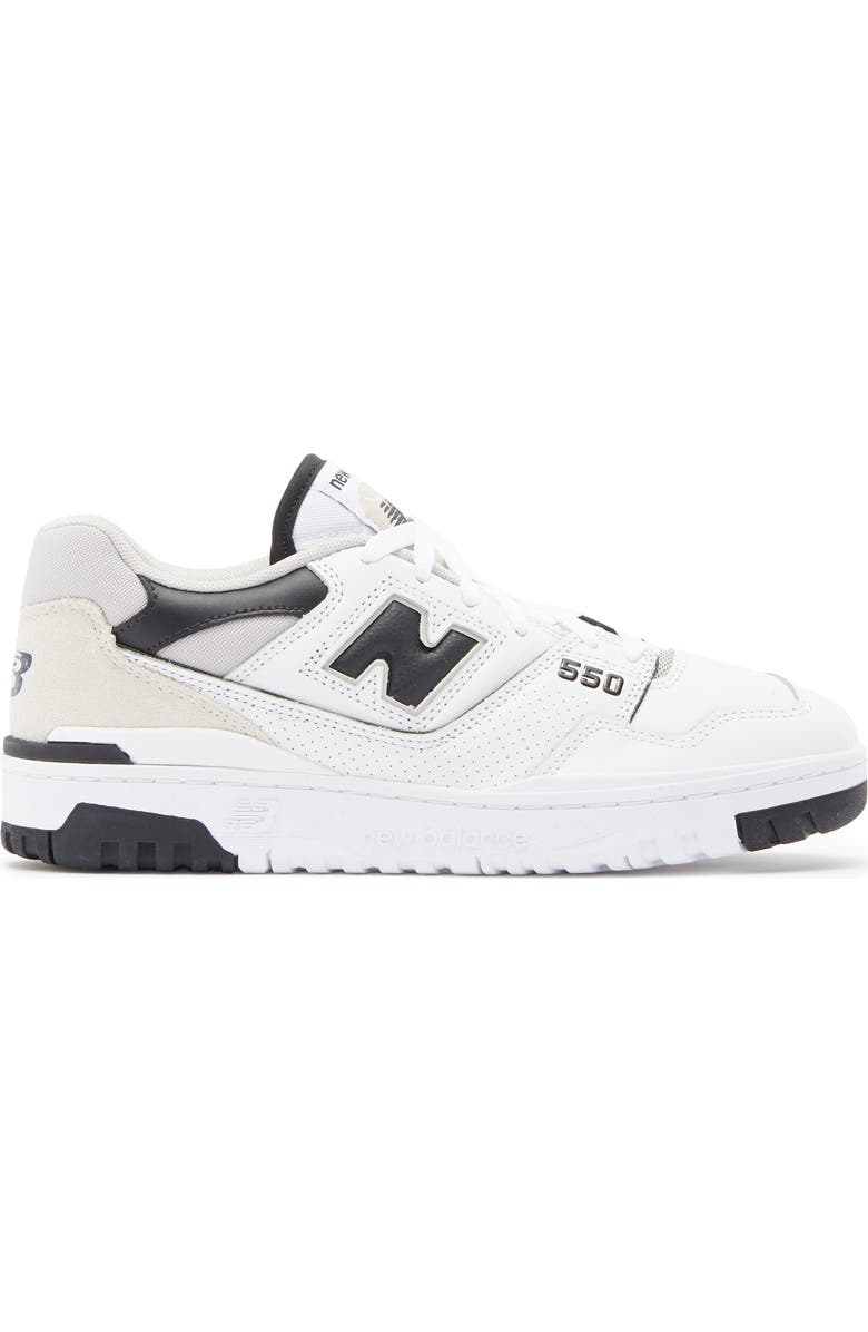 New Balance 550 Basketball Sneaker, Alternate, color, White/ Black
