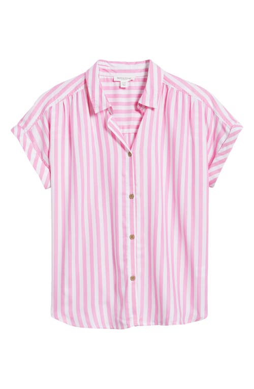 BEACHLUNCHLOUNGE BEACHLUNCHLOUNGE DARBY SHORT SLEEVE BUTTON-UP SHIRT