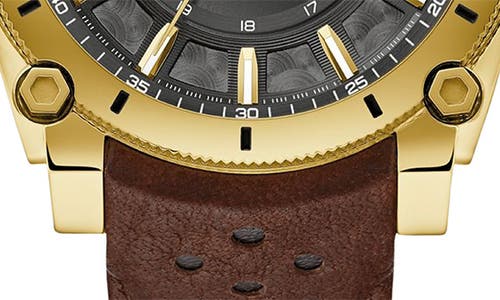 Bulova Men's Precisionist Icon Brown Leather Strap Watch 40mm