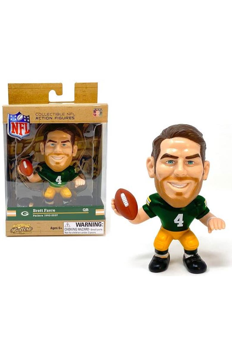 PARTY ANIMAL Brett Favre (Green Bay Packers) NFL Legends Big Shot Ballers 5" Figure, Main, color, Multi-Color