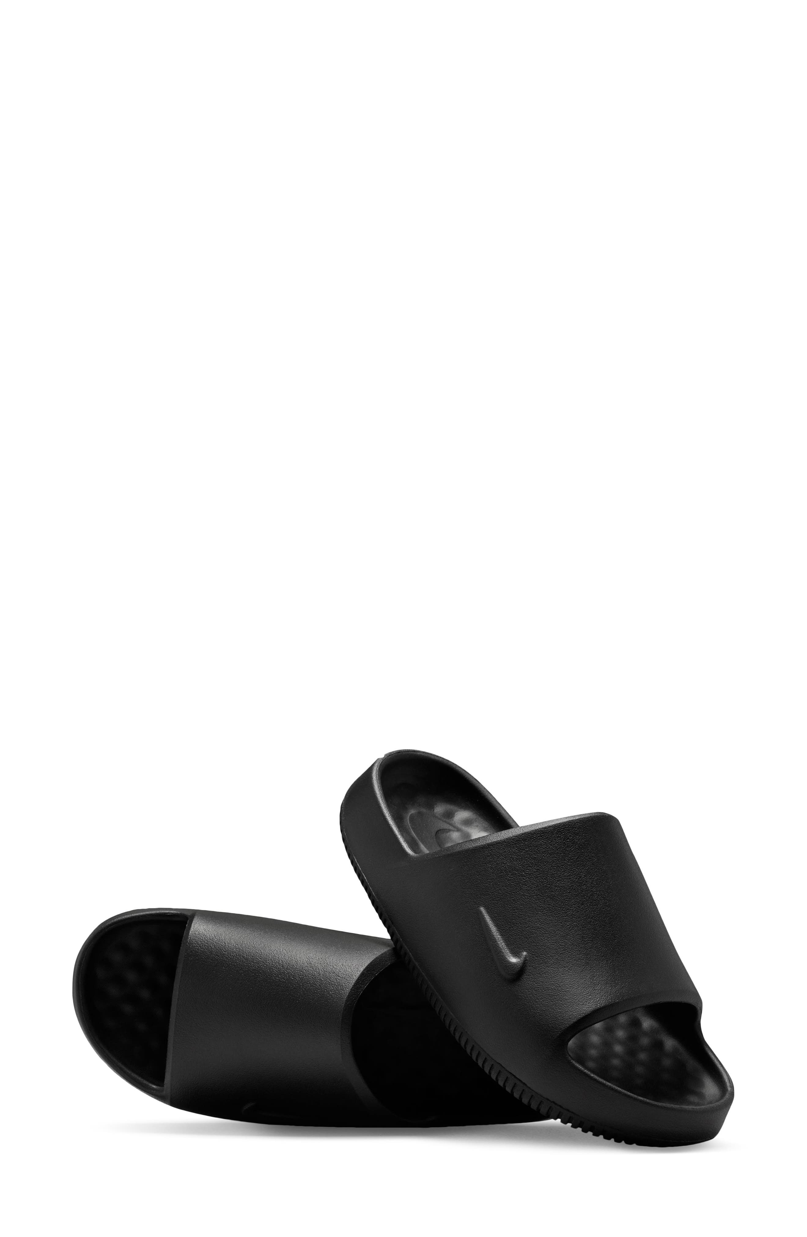 Nike Calm 2.0 Slide, Alternate, color, Black/ Black-Black
