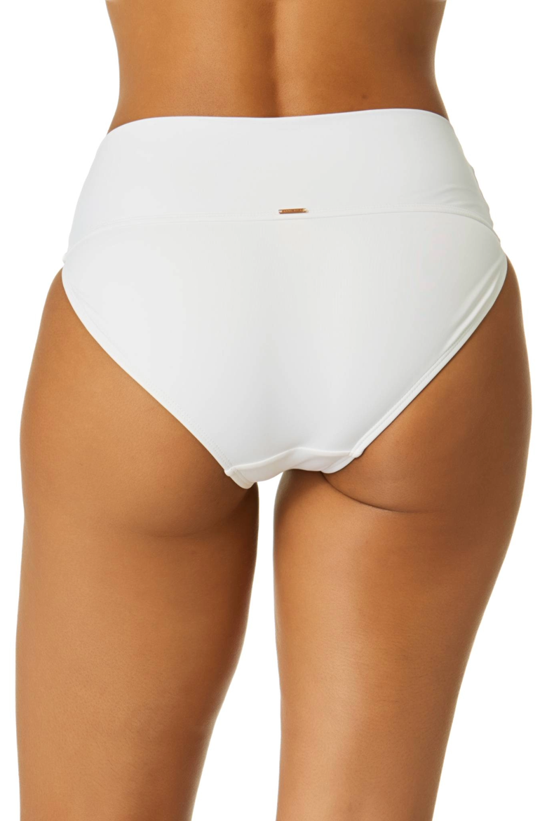 Women's Live In Color White Soft Band High Waist Swim Bottom, Alternate, color, White