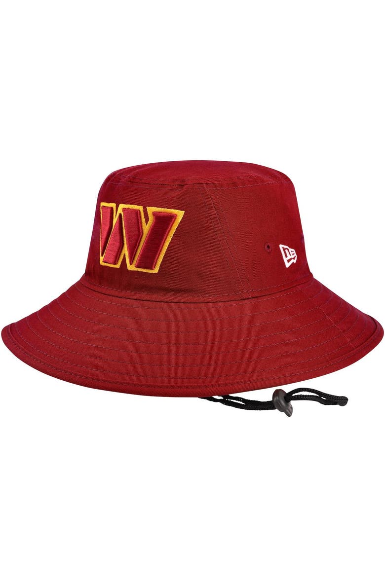 Men's New Era Burgundy Washington Commanders Main Bucket Hat, Main, color, Burgundy